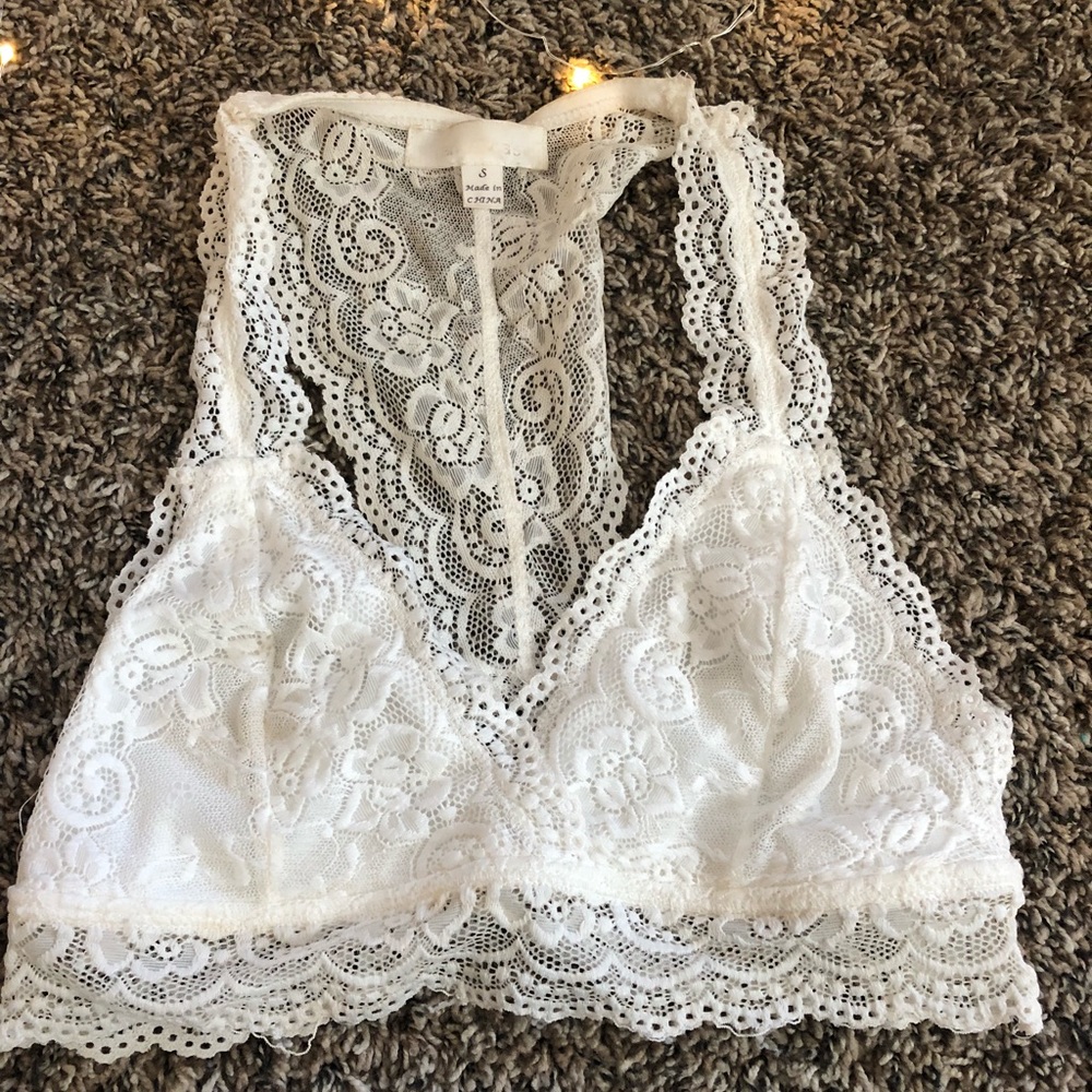 White bralette